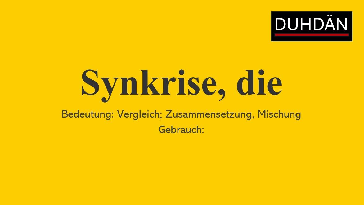 warum eine synkrise